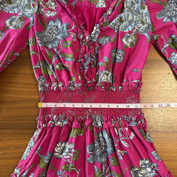 Love the Label Wanda Print Smocked Waist Short Dress, Tuckernuck, Anthro, Small - Picture 7 of 9